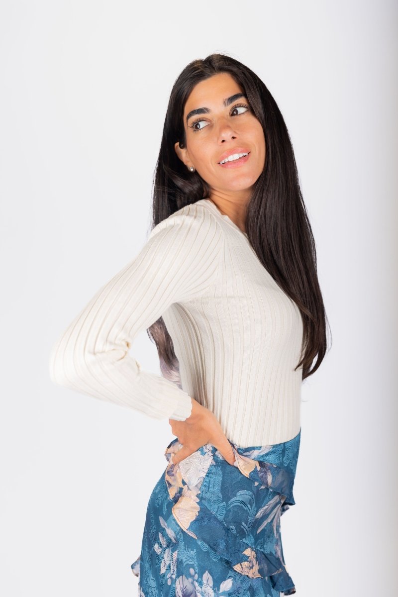 Atara Top (Off White) - Top - Yakira Bella