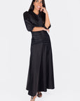 AUDREY DRESS (BLACK SOLID) - Dress - Yakira Bella