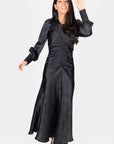 AUDREY DRESS LONG SLEEVE (BLACK) - Dress - Yakira Bella