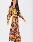 Audrey Dress Long Sleeve (Burgundy) - Dress - Yakira Bella