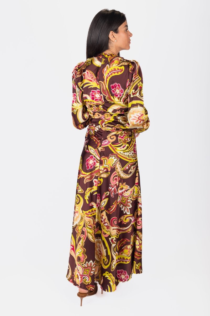 Audrey Dress Long Sleeve (Burgundy) - Dress - Yakira Bella