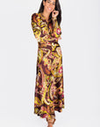 Audrey Dress Long Sleeve (Burgundy) - Dress - Yakira Bella