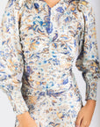 Audrey Dress Long Sleeve (Ivory Purple) - Dress - Yakira Bella