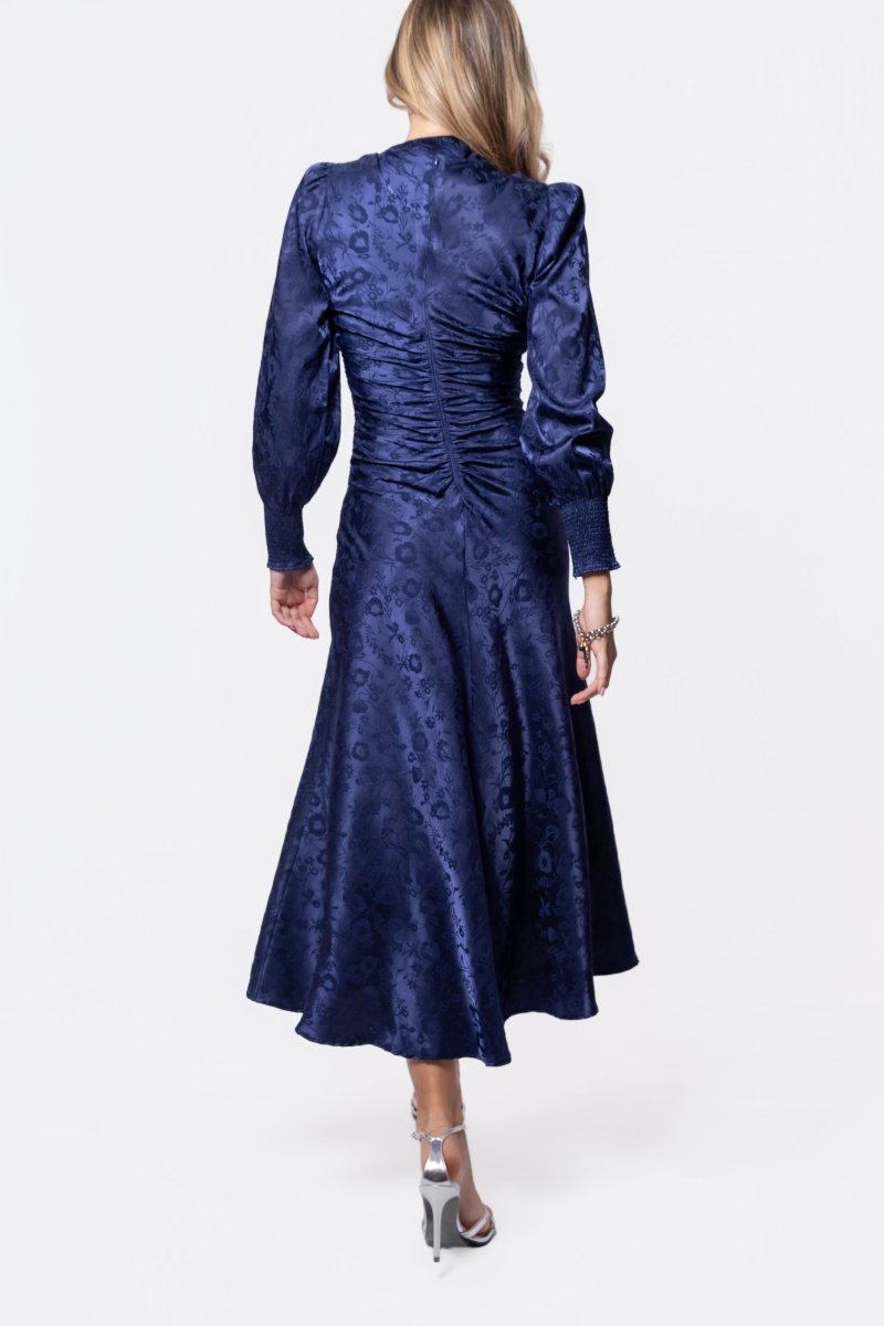 Audrey Dress Long Sleeve (Navy) – Yakira Bella