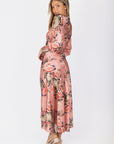 Audrey Dress Long Sleeve (Pink Ground) - Dress - Yakira Bella