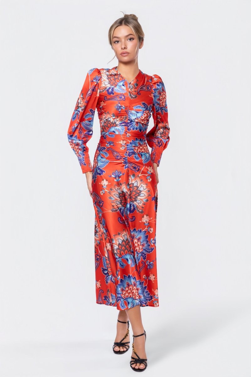Audrey Dress Long Sleeve (Red/Blue) XS Audrey Dress Long Sleeve (Red/Blue) XS