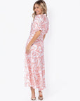 Audrey Dress Short Sleeve (Ivory Flower) - Dress - Yakira Bella