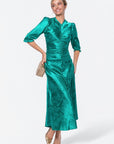 Audrey Dress Short Sleeve (Kelly Green) - Dress - Yakira Bella