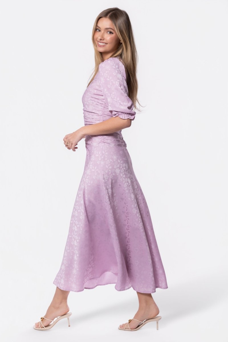 Audrey Dress Short Sleeve (Light Lavender) – Yakira Bella