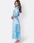 Audrey Dress Short Sleeve (Mint Flower) - Dress - Yakira Bella