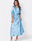 Audrey Dress Short Sleeve (Mint Flower) - Dress - Yakira Bella