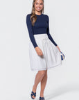 Avery Skirt 23" (Off White) - Skirt - Yakira Bella