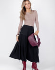 Ayla Skirt 33" (Black) - Skirt - Yakira Bella