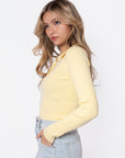 Bailey Top (Light Yellow) - Top - Yakira Bella