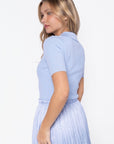 Bailey Top Short Sleeve (Light Blue) - Top - Yakira Bella