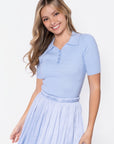 Bailey Top Short Sleeve (Light Blue) - Top - Yakira Bella