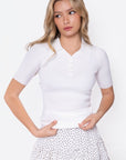 Bailey Top Short Sleeve (White) - Top - Yakira Bella
