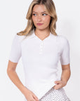 Bailey Top Short Sleeve (White) - Top - Yakira Bella