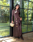 Bria Skirt (Dark Brown) - Skirt - Yakira Bella
