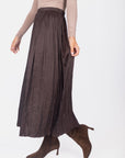 Bria Skirt (Dark Brown) - Skirt - Yakira Bella