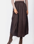 Bria Skirt (Dark Brown) - Skirt - Yakira Bella