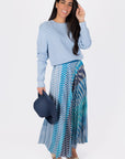 BRIANA SKIRT (BLUE STRIPE) - Skirt - Yakira Bella