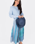 BRIANA SKIRT (BLUE STRIPE) - Skirt - Yakira Bella