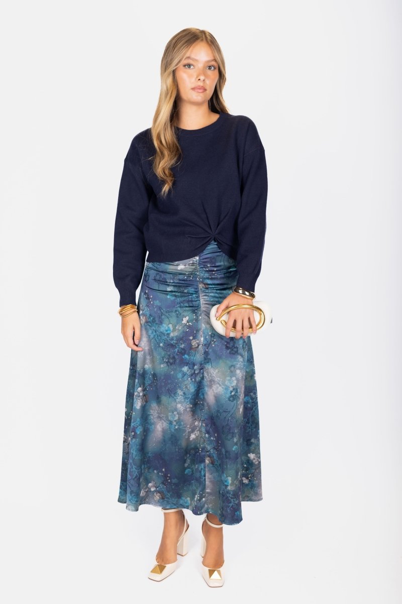 Calista Skirt 36" (Teal Blue) - Skirt - Yakira Bella