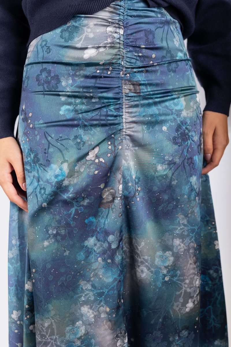 Calista Skirt 36" (Teal Blue) - Skirt - Yakira Bella