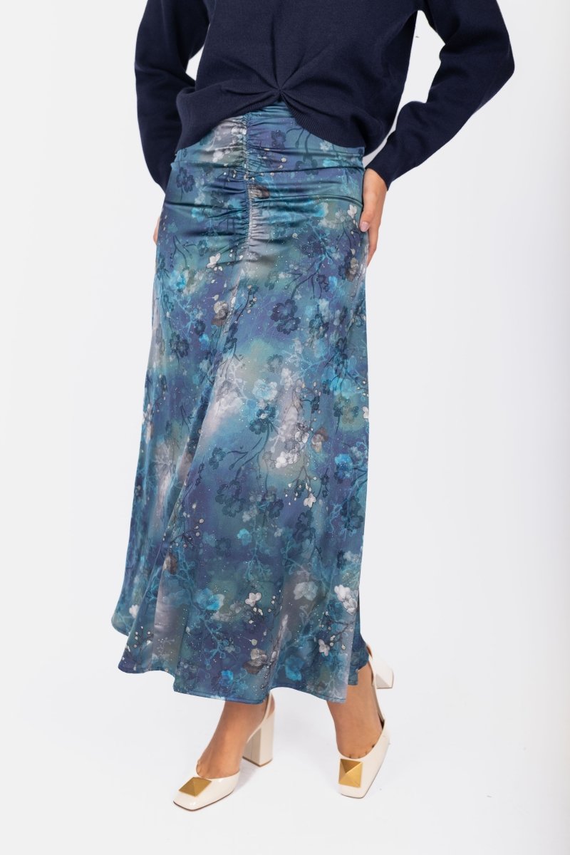 Calista Skirt 36" (Teal Blue) - Skirt - Yakira Bella