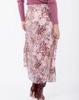 Calista Skirt (Pink Pattern) - Skirt - Yakira Bella