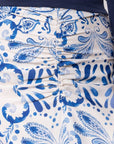 Calista Skirt (White/Blue) - Skirt - Yakira Bella
