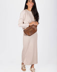 Callie Ribbed Skirt (Beige) - Skirt - Yakira Bella