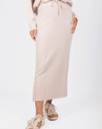 Callie Ribbed Skirt (Beige) - Skirt - Yakira Bella