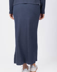 Callie Ribbed Skirt (Navy) - Skirt - Yakira Bella