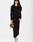 Callie Ribbed Top (Black) - Top - Yakira Bella