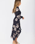 Camellia Dress (Black Pattern) - Dress - Yakira Bella