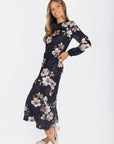 Camellia Dress (Black Pattern) - Dress - Yakira Bella