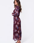 Camellia Dress (Burgundy Pattern) - Dress - Yakira Bella