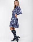 Cecilia Dress 39" (Purple Pattern) - Dress - Yakira Bella