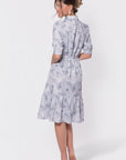 Celine Dress 42" (Light Blue Flower) - Dress - Yakira Bella