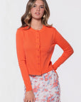 Chloe Cardigan (Deep Coral) - Top - Yakira Bella
