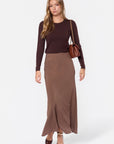 Christa Skirt (Brown) - Skirt - Yakira Bella