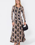 Christine Dress (Black Pattern) - Dress - Yakira Bella
