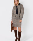 Ciarra Skirt (Brown Plaid) - Skirt - Yakira Bella