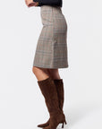 Ciarra Skirt (Brown Plaid) - Skirt - Yakira Bella