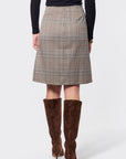 Ciarra Skirt (Brown Plaid) - Skirt - Yakira Bella