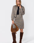 Ciarra Skirt (Brown Plaid) - Skirt - Yakira Bella