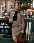 Ciarra Skirt (Brown Plaid) - Skirt - Yakira Bella