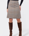 Ciarra Skirt (Brown Plaid) - Skirt - Yakira Bella